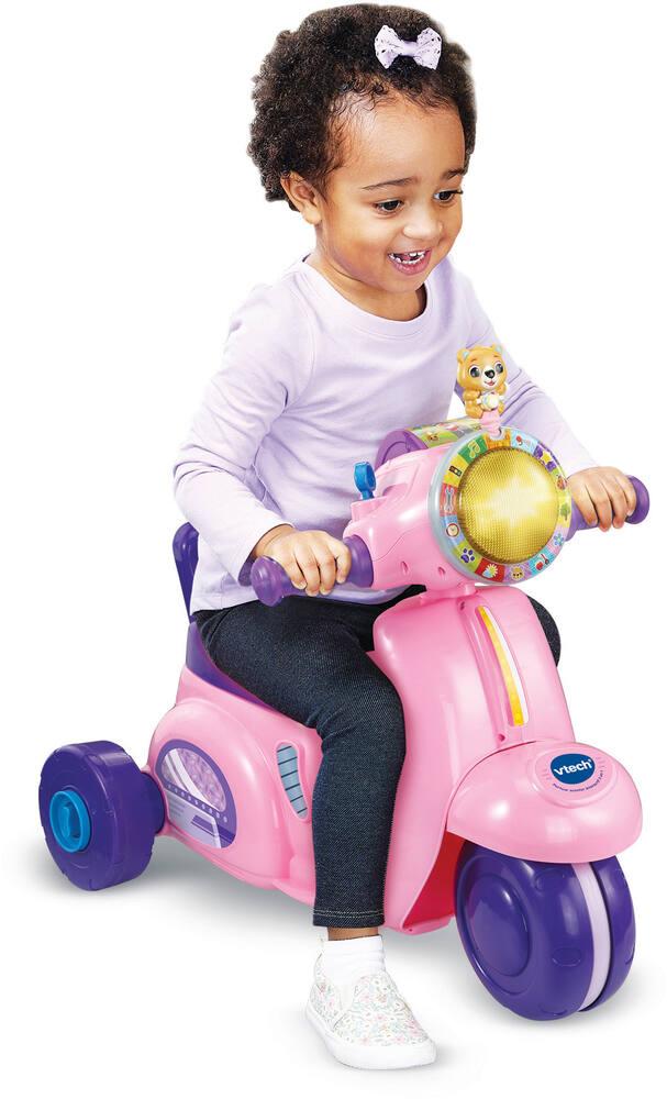 GOPLUS Porteur Scooter Électrique Enfant, Moteur d'Incendie Équipé de Jets de Bulles pour Enfants avec Effets Sonores et Lumineux, Jouet Enfant 18-36 Mois, Charge 20kg (Modèle A