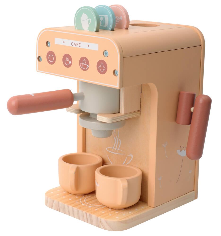 Machine à Café Jouet En Bois - Set Caféteria 11 Pièces Pour Enfants 3-7 Ans