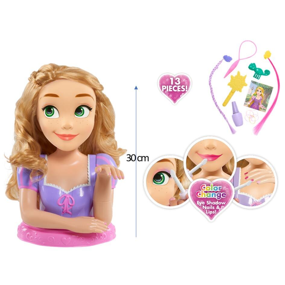 Barbie, Tête à Coiffer et à Maquiller Deluxe, 30 Accessoires