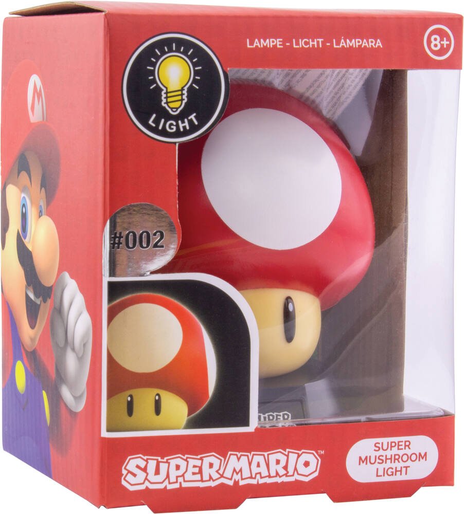Super mario - lampe super mushroom, chambre enfants