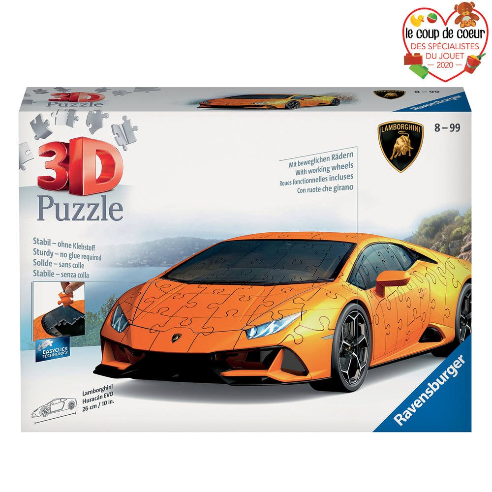 puzzle 3d voiture de course