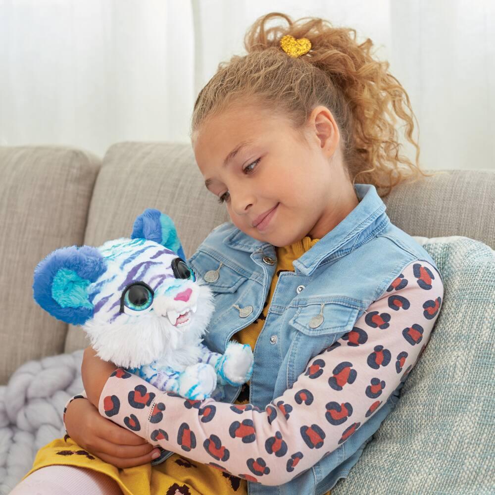 Furreal peluche tigre blanc frileux peluche jou club