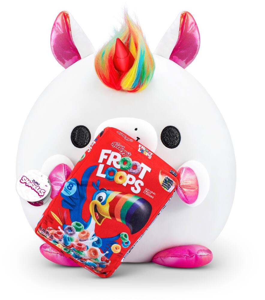 Peluche Snackles ZURU - 35 Cm - Serie 1 - Incluye Accesorio De Snack (Lola) - Coleccionable Y Super Suave
