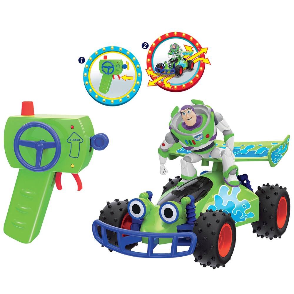 vehicule radiocommande turbo buggy 1 24 buzz toy story 4 vehicules garages joueclub coloriage disney pixar en avant