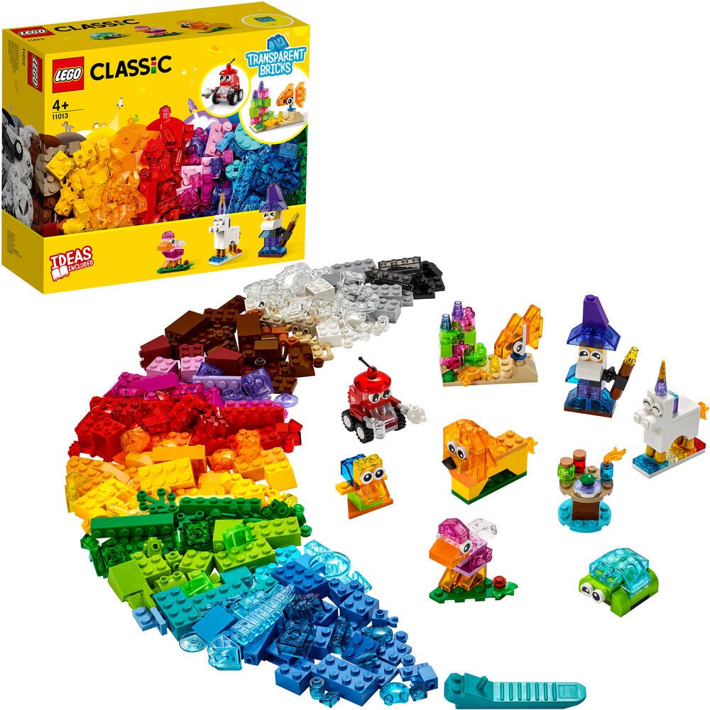 Lego®classic 11013 - briques transparentes creatives
