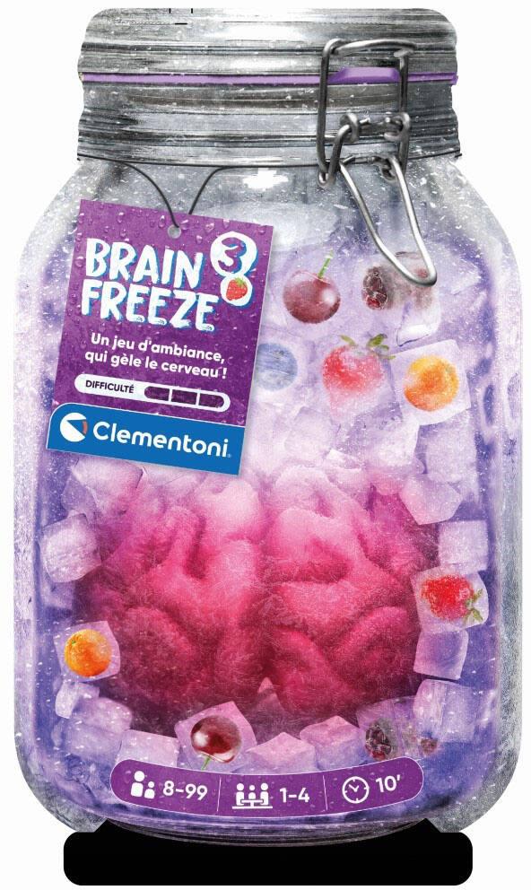 Clementoni - Brain Freeze Fleurs, Jeu de société avec Cubes de Casse-tête, pour Enfants 8 Ans et Toute la Famille, défis de logique et d'observation, 1 à 4 Joueurs, Made in Italy