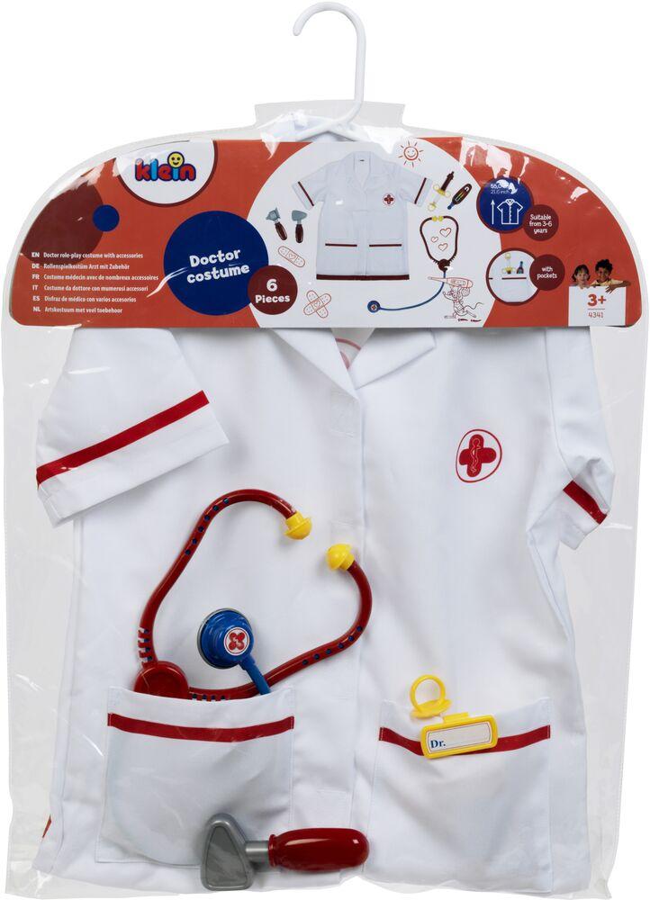 Costume De Médecin Pour Enfant - Blouse, Stéthoscope, Accessoires - Jeu De Rôle 3-10 Ans