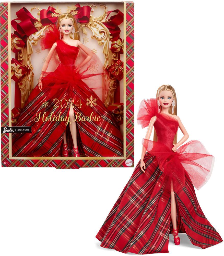 Barbie signature poupee joyeux noel blonde poupees joueclub