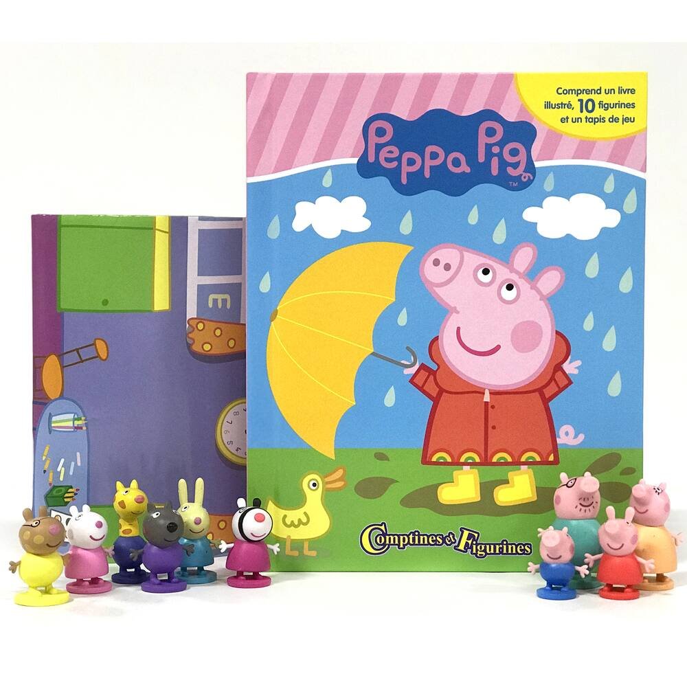 Livre peppa pig - comptines et fiurines, jeux educatifs