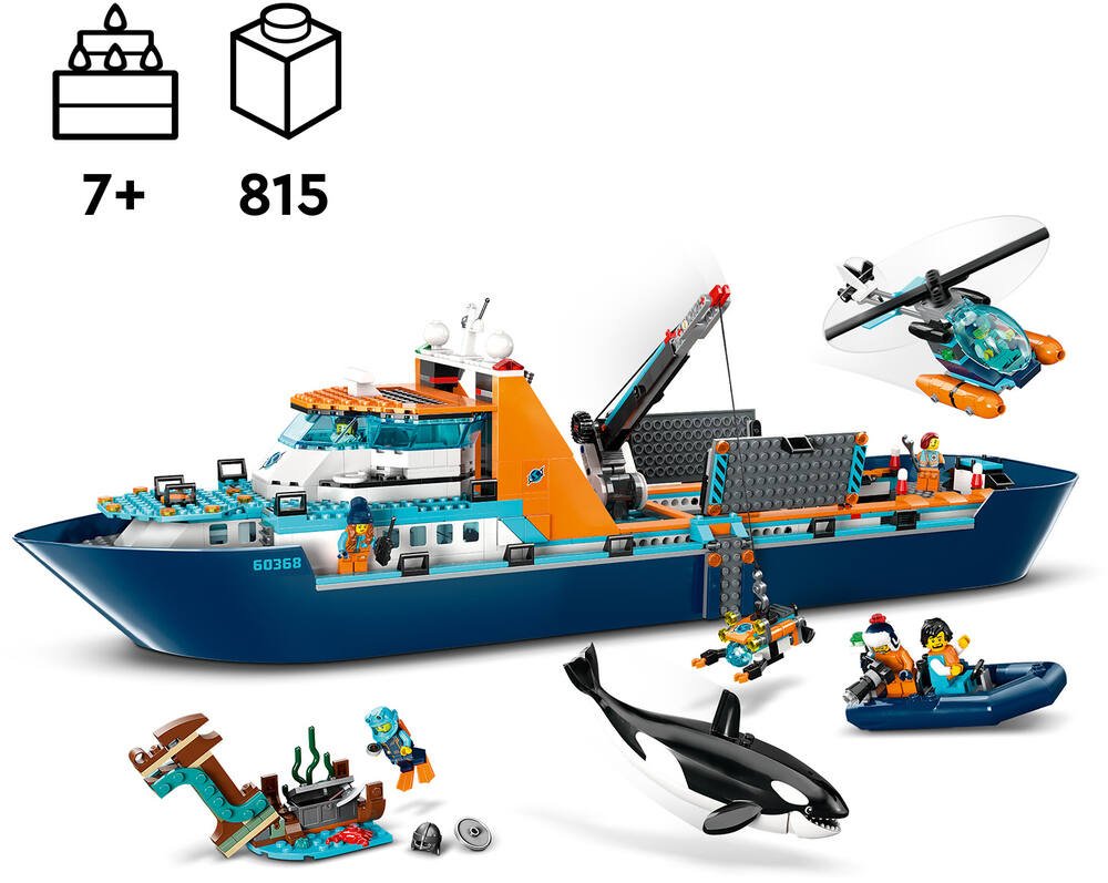 Soldes LEGO City - Le navire d'exploration arctique (60368) 2024 au  meilleur prix sur