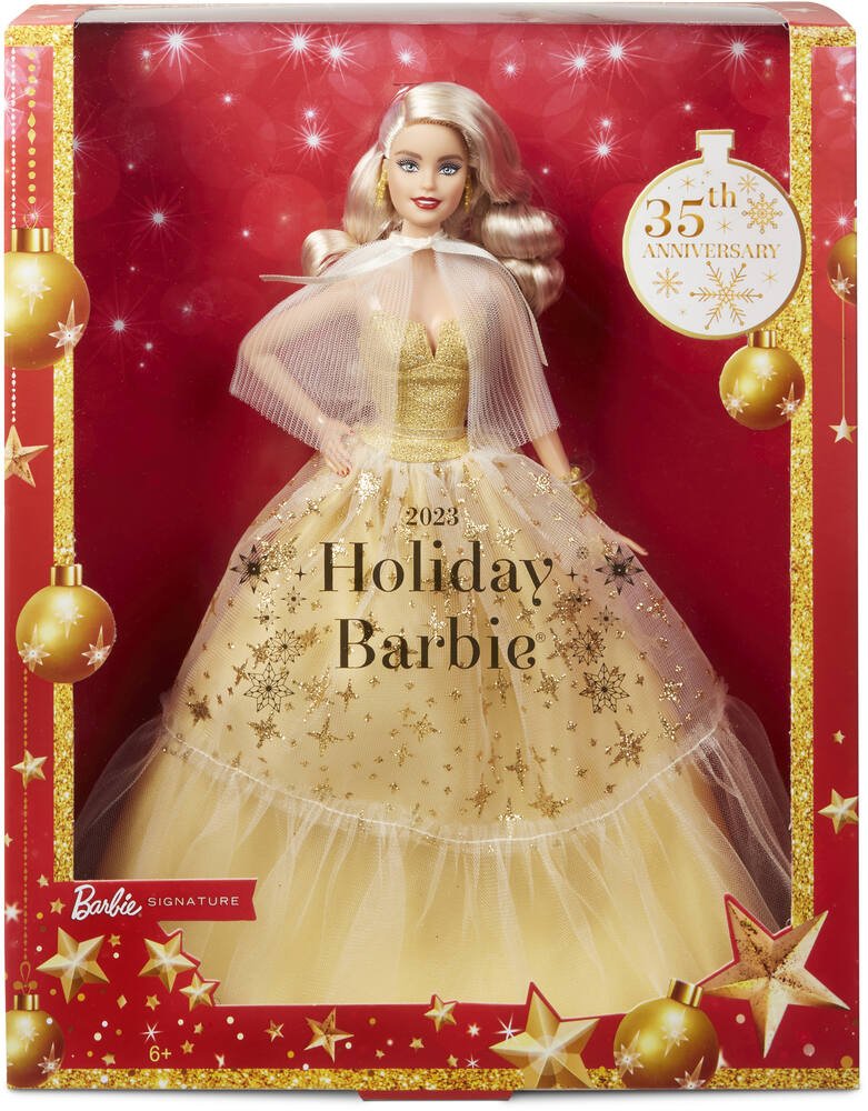 Poupée Barbie 30eme anniversaire Noël Blonde - Poupée