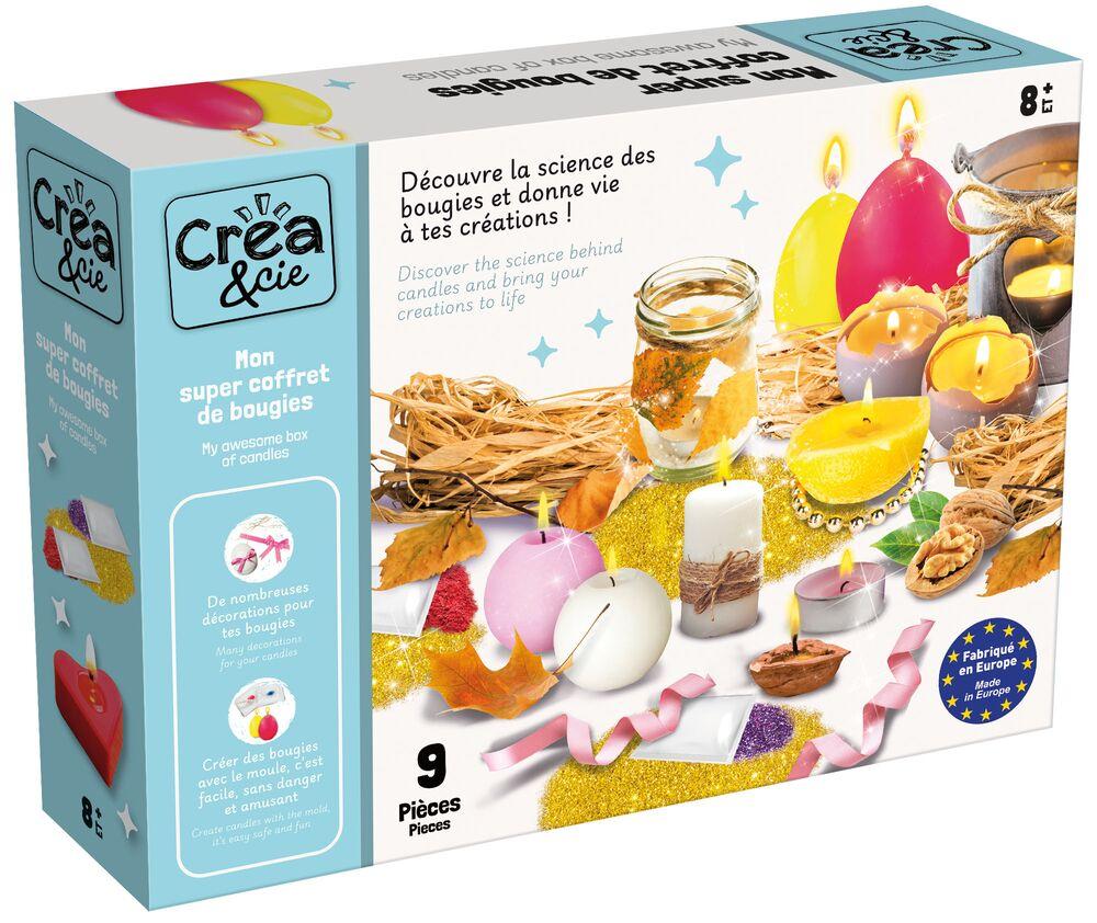 Coffret Créatif Atelier Des Bougies - Kit Complet Pour Fabriquer Des Bougies Décoratives - À Partir De 8 Ans