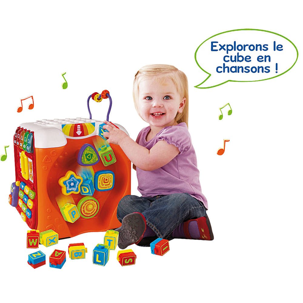 Vtech Baby Maxi Cube Multi Activites Rouge Jouets 1er Age Joueclub