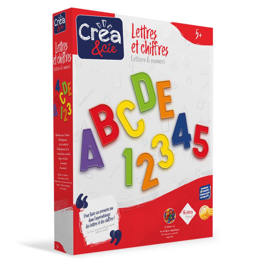 Lettres ABC et chiffres magnétiques - Jeux et jouets JeuJura - Avenue des  Jeux