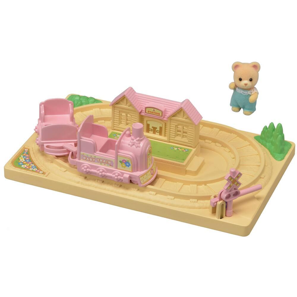Le Train Tchou Tchou Sylvanian Tout Pour Bebe Mini Univers Joueclub