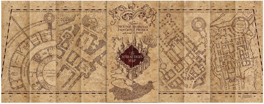 Carte du Maraudeur - Harry Potter 