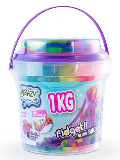 Crazy sensations fidget slime bucket 1kg activites creatives et manuelles joueclub