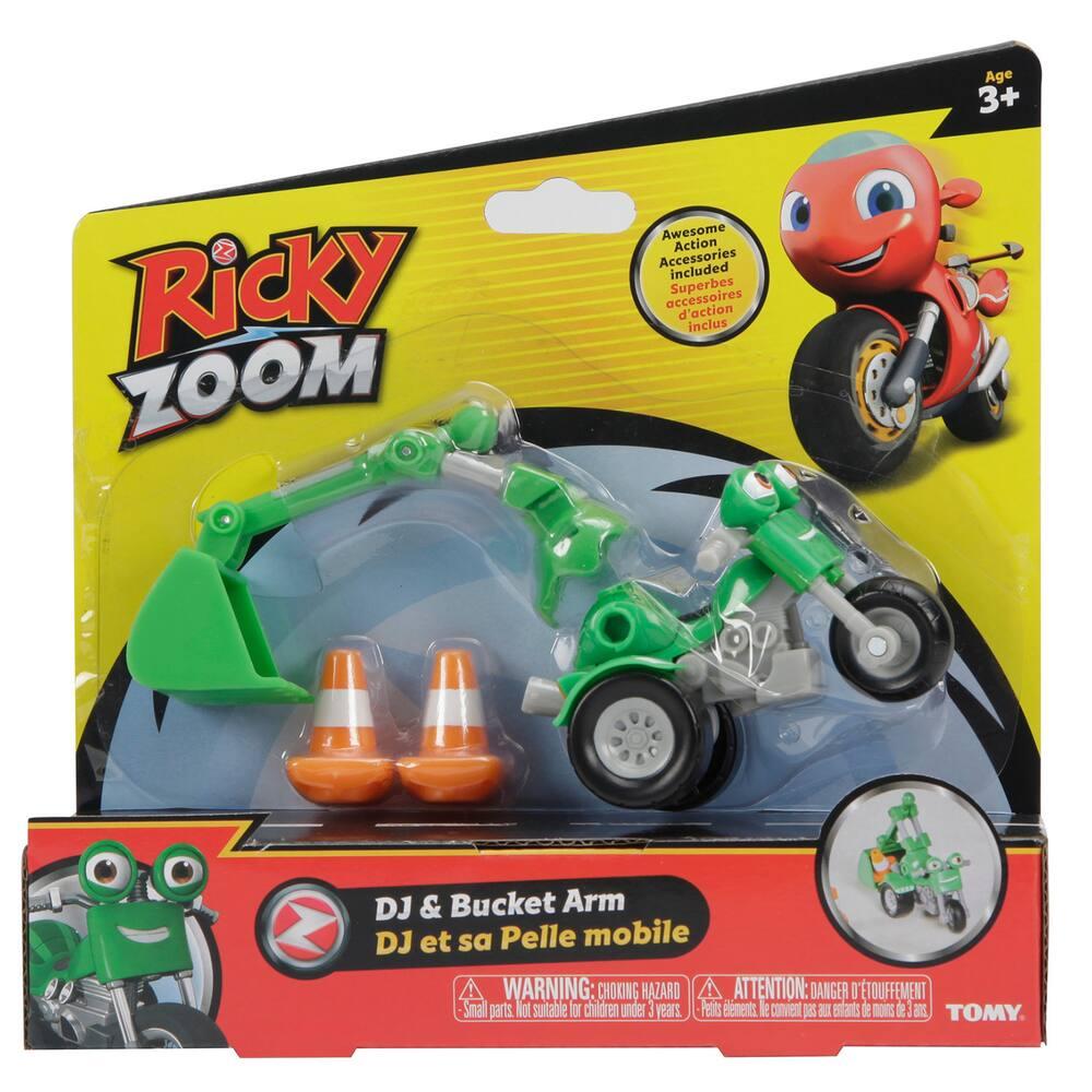 Figurine Ricky Zoom – DJ Moto 8 Cm Articulée Avec Roues Libres – Tomy Giochi Preziosi – Jouet Pour Enfants Dès 3 Ans