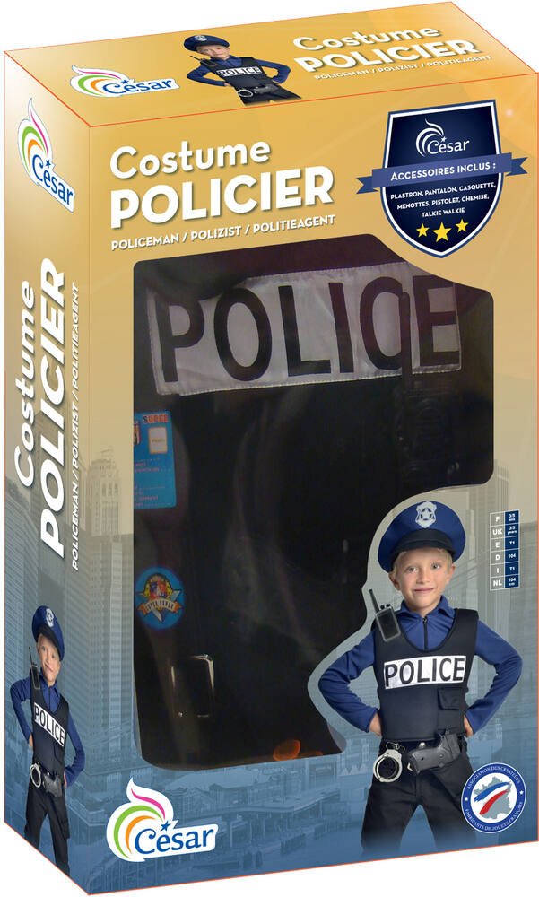 enfants d'âge préscolaire de luxe jeu de la police ensemble jouets,  habiller jeu de rôle policier jouet