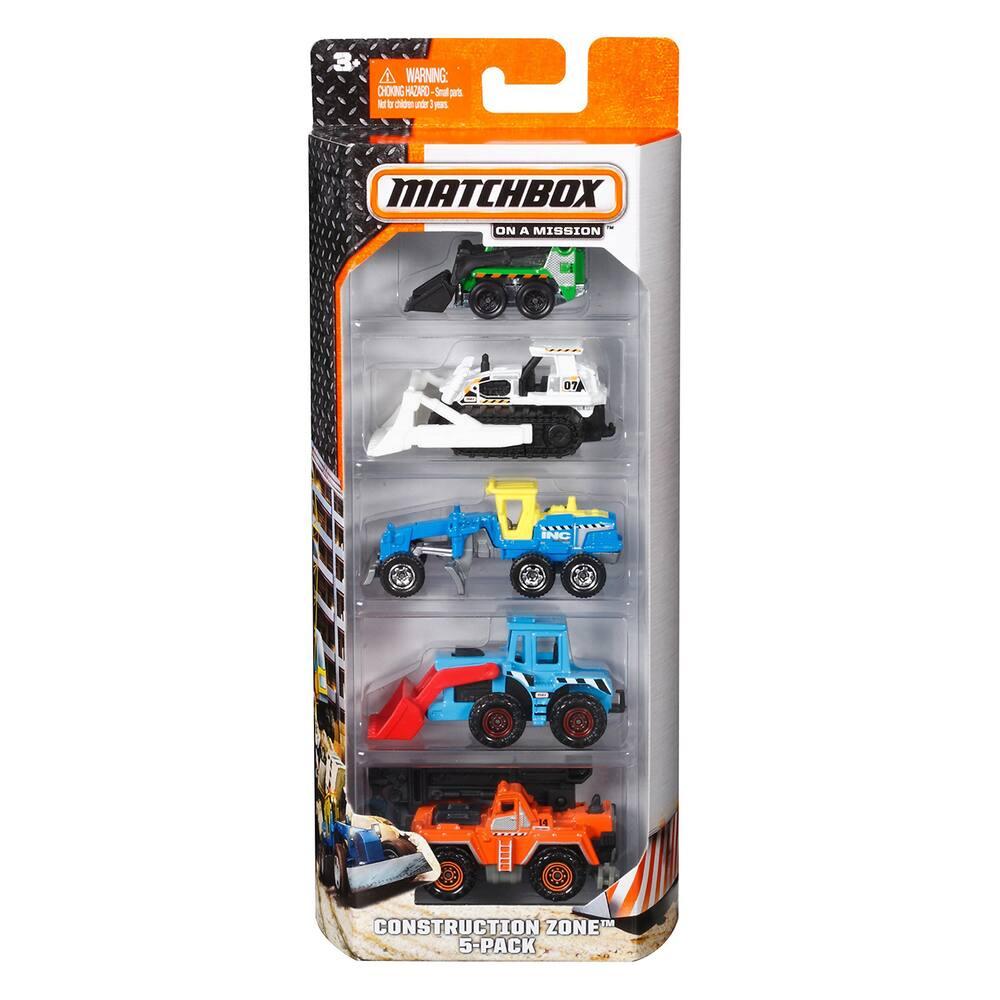 Matchbox pack 5 vehicules vehicules garages joueclub