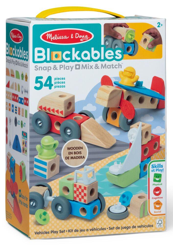 Melissa & Doug Blocs et Planches de Motifs, Jouet en Bois pour Les Enfants, Premier âge, Jouet de développement et Apprentissage, Jouet Montessori, Cadeau pour garçon ou Fille de 3 4 5