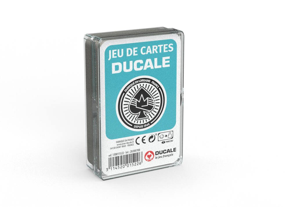 Ducale boite plastique 54 cartes, jeux de societes