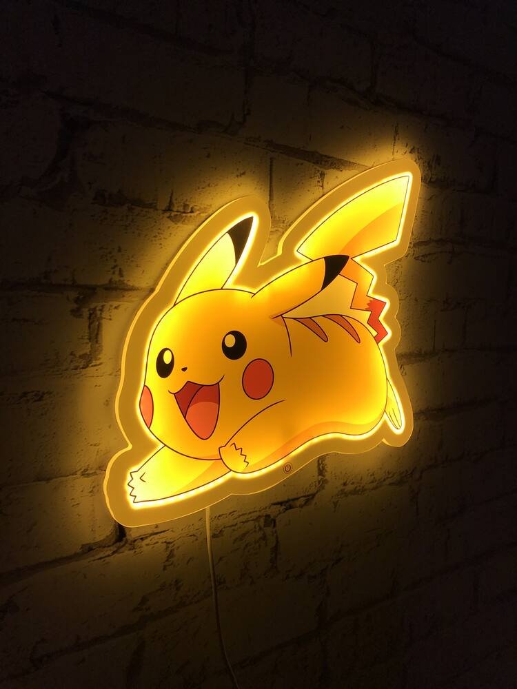 Lampe murale led pikachu - jouéclub