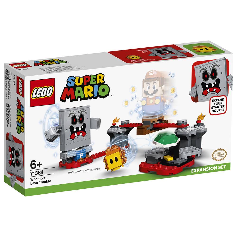 Lego super mario 71364 - ensemble d'extension la forteresse de lave whomp |  jeux de constructions \u0026 maquettes | jouéclub