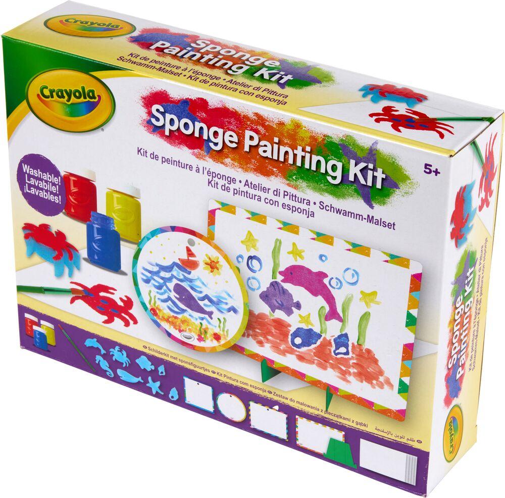 SHISUYAN 12 Pcs/ensemble Bricolage Brosse Éponge Outils de Peinture pour la Maternelle Fournitures d'Art de Graffiti pour Enfant (Motif Aléatoire