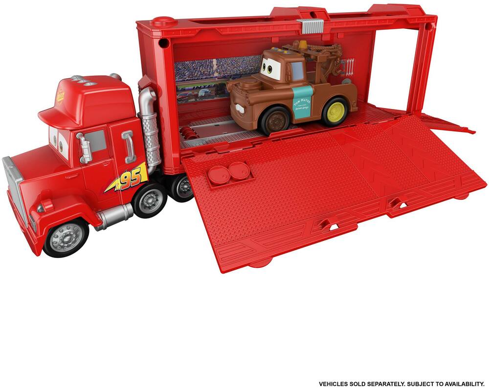 Cars disney pixar - transporteur mack rouge, sons et lumieres - petite  voiture camion - des 3 ans MATGYK60 - Conforama