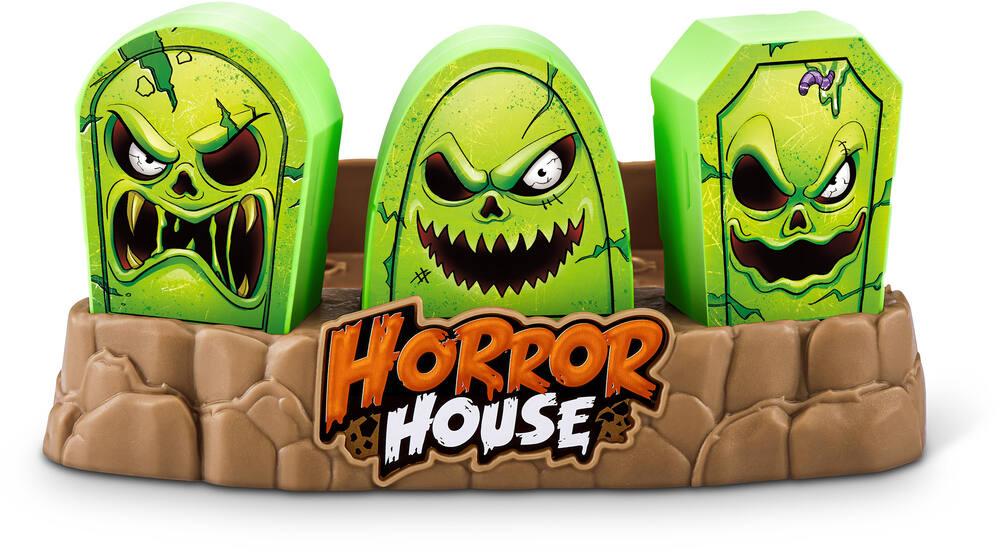 Jouet Horreur Enfants Smashers Mega Horror House ZURU - 30 Cm, Jeu De Découverte De Monstres Avec Sable Et Slime, 35 Surprises Figurine Brawl Stars