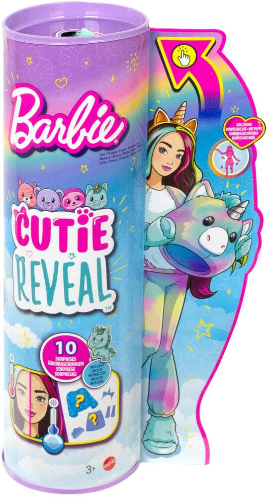 Barbie - Barbie Cutie Reveal - Licorne - Poupée - 3 Ans Et + à Prix  Carrefour