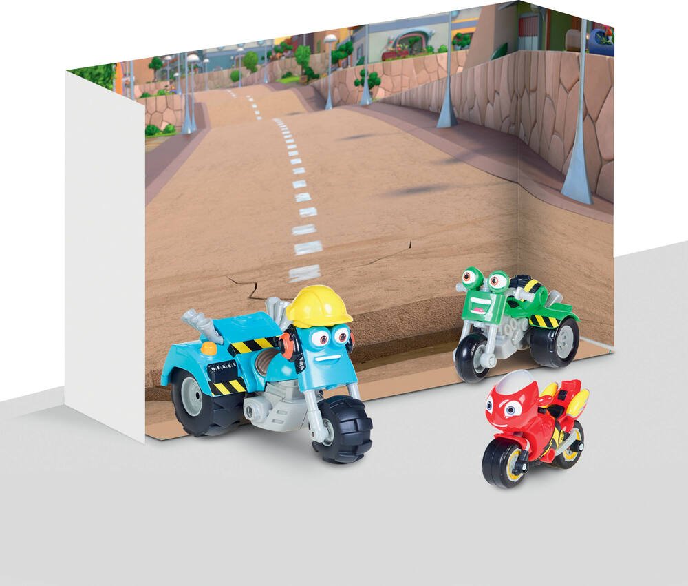 Pack aventures - ricky zoom, vehicules-garages