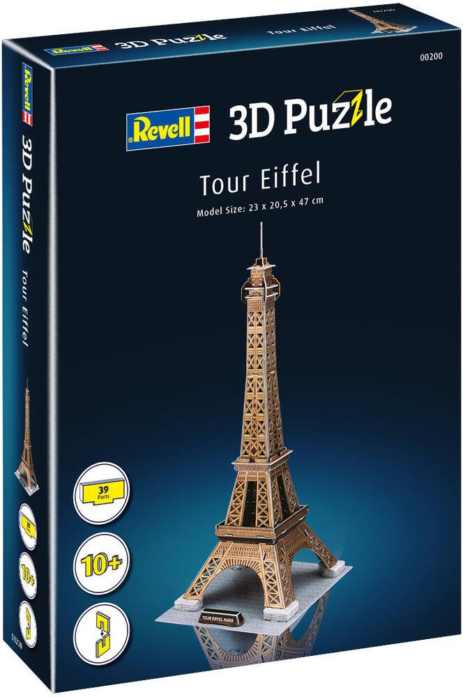 Puzzle 3d 39 pieces - tour eiffel, puzzle