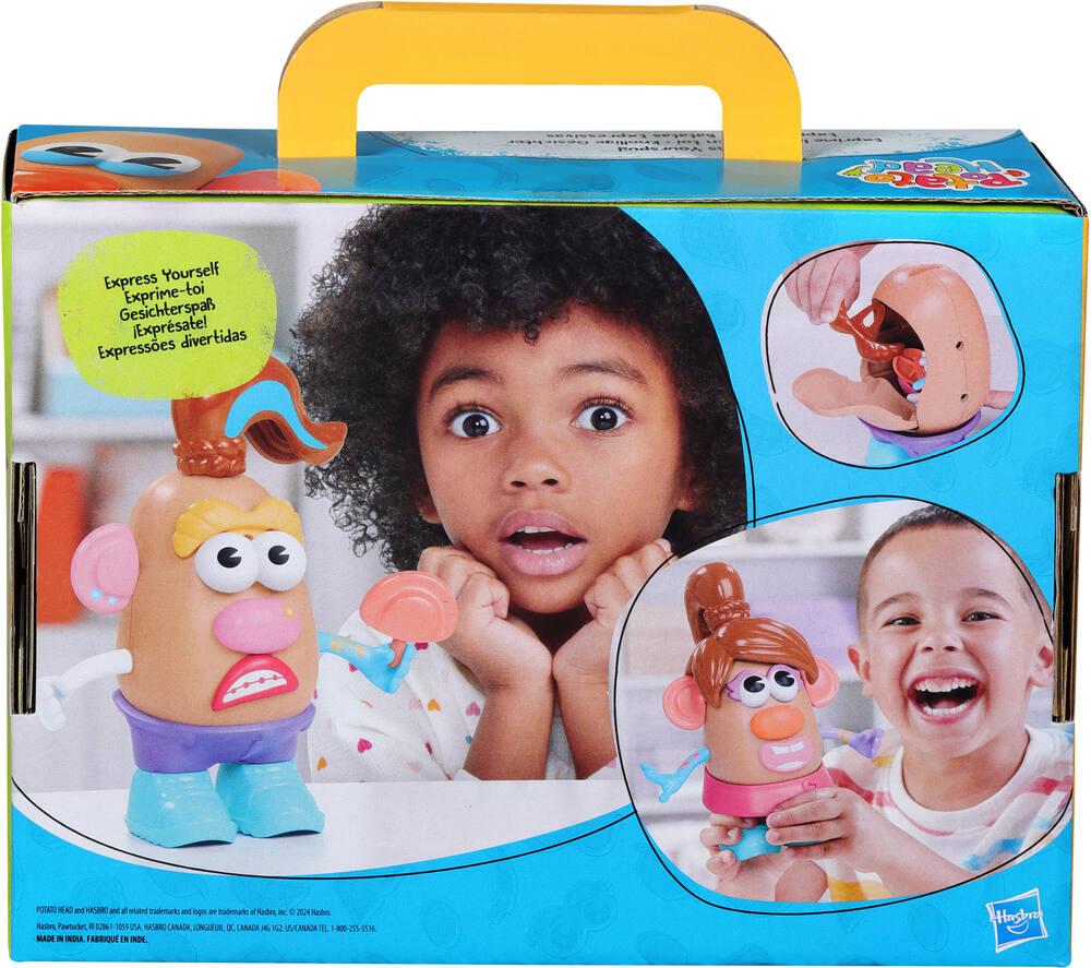 Lapin et poussin à tête de pomme de terre avec 12 pièces mélangées et assorties, deux corps de pommes de terre de 7,6 cm avec 10 accessoires, jouets préscolaires pour filles et