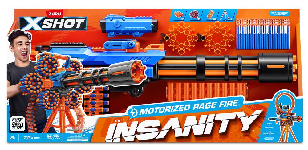 ZURU X-Shot Insanity Manic Lot de 2 fléchettes en mousse 48 fléchettes