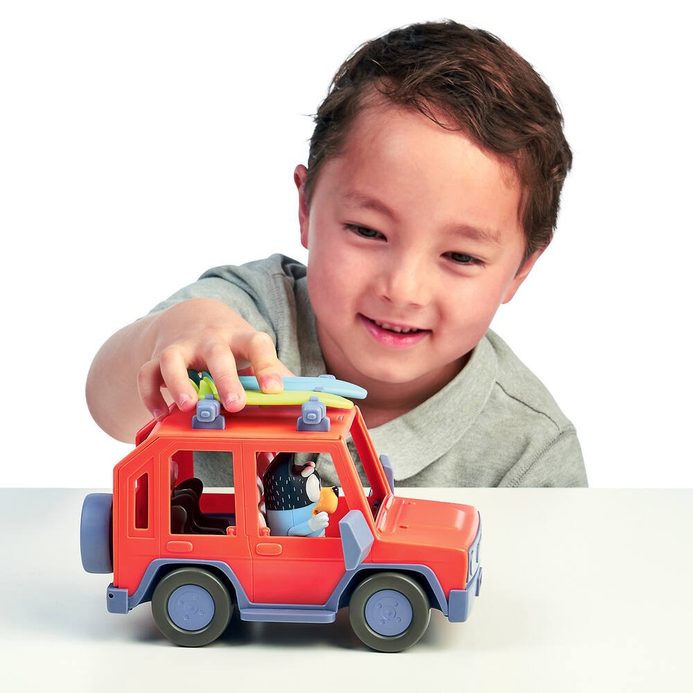 Bluey - vehicule familial 4x4 et une figurine 8 cm, figurines