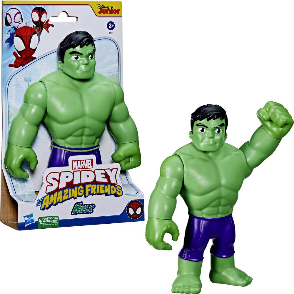 Marvel - avengers - figurine - hulk - spidey - mega figurine 23cm, figurines