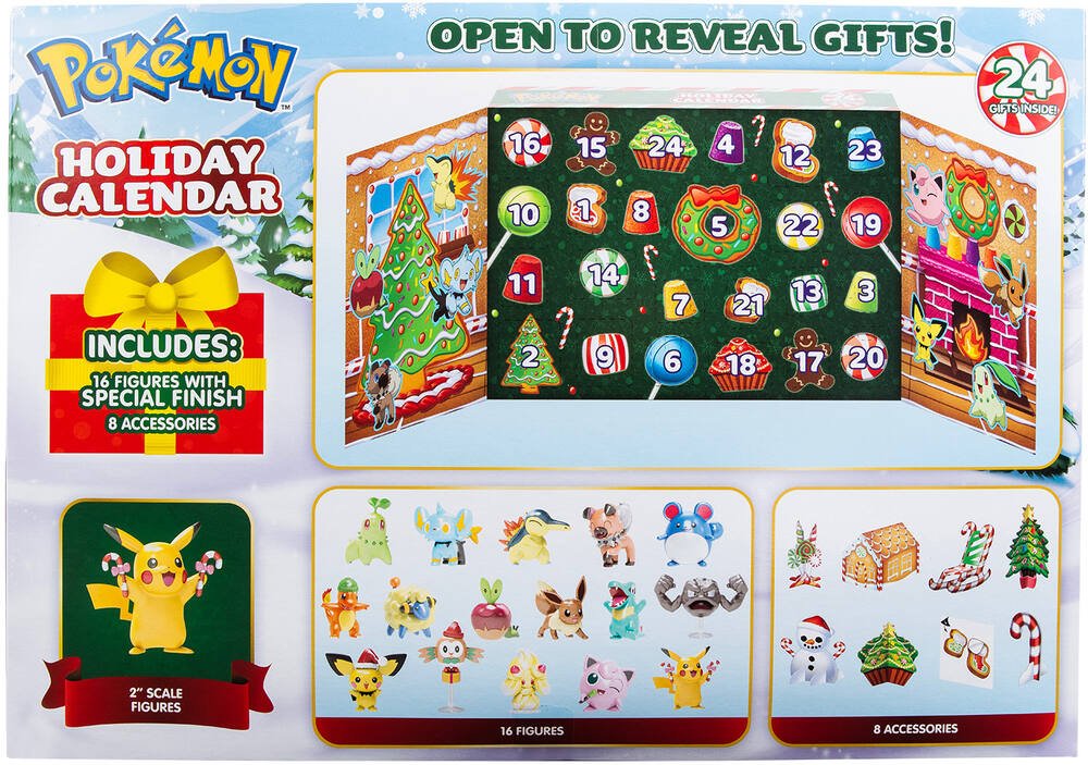Pokémon - Calendrier de l'avent Deluxe Holiday 2022 - Figurines - LDLC
