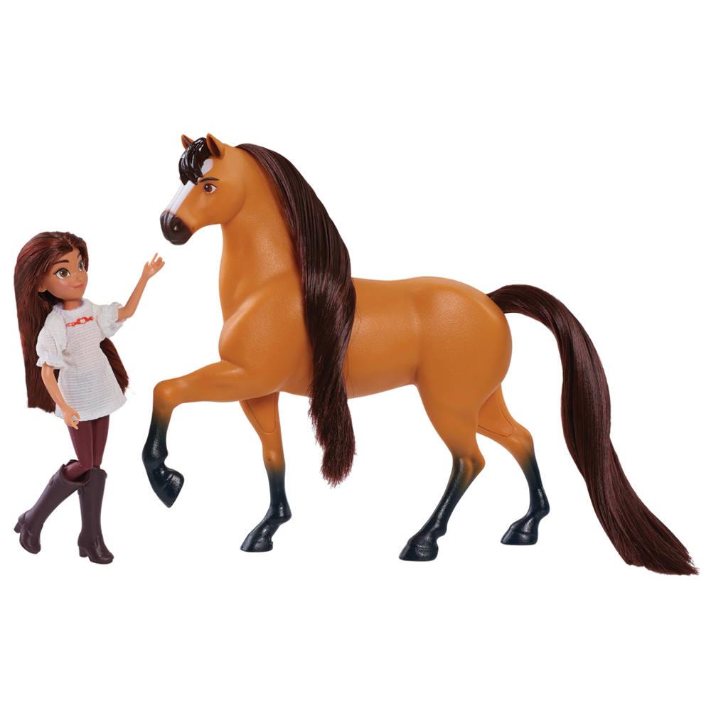 Cheval 18 Cm Et Poupee 12 Cm Lucky Spirit Figurines Joueclub