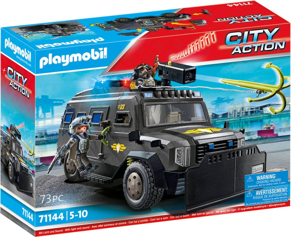 Promo Playmobil 71144 véhicule d'intervention des forces spéciales chez  JouéClub