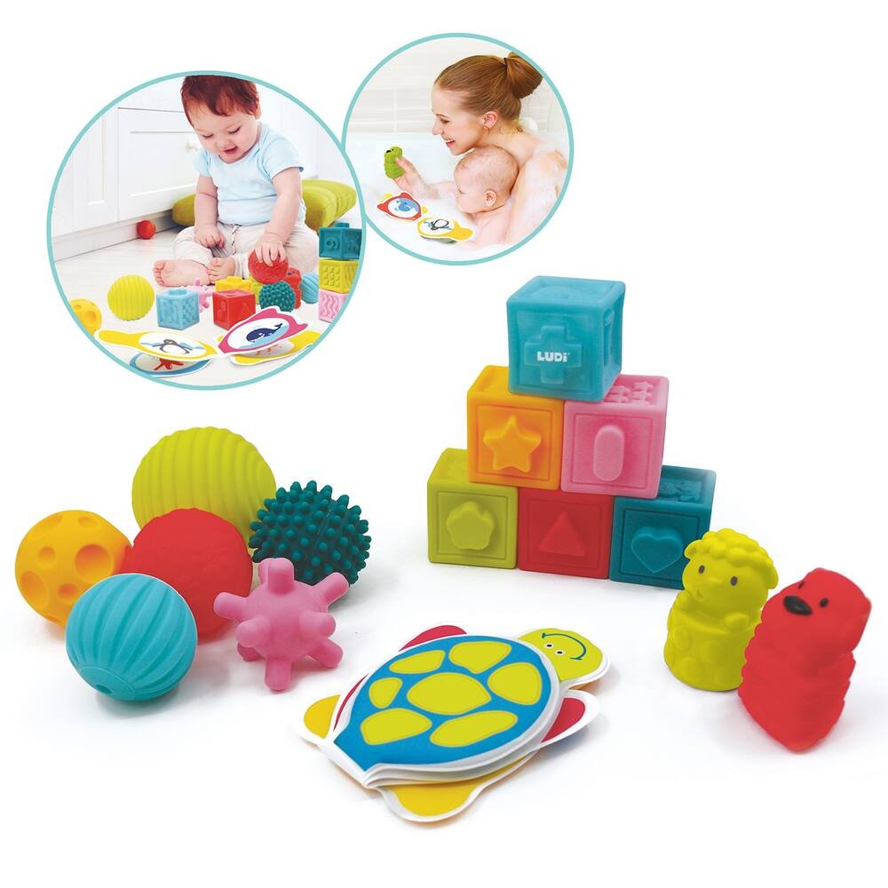 Coffret d'eveil sensoriel, jouets 1er age
