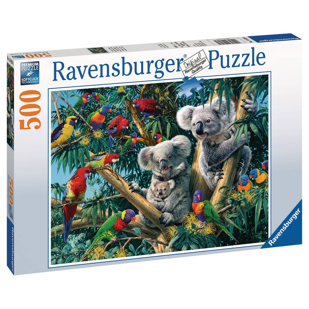 Puzzle 500 pieces koalas dans l'arbre, puzzle