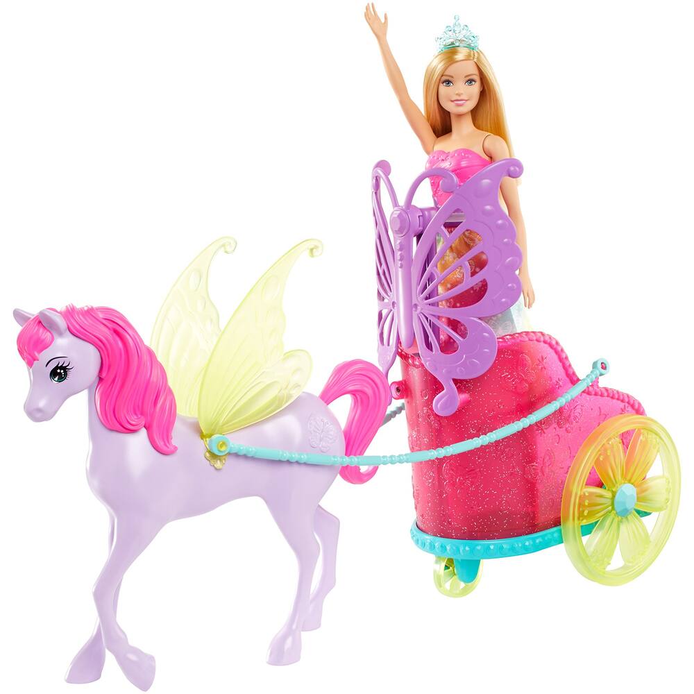 Grand carrosse Barbie avec cheval