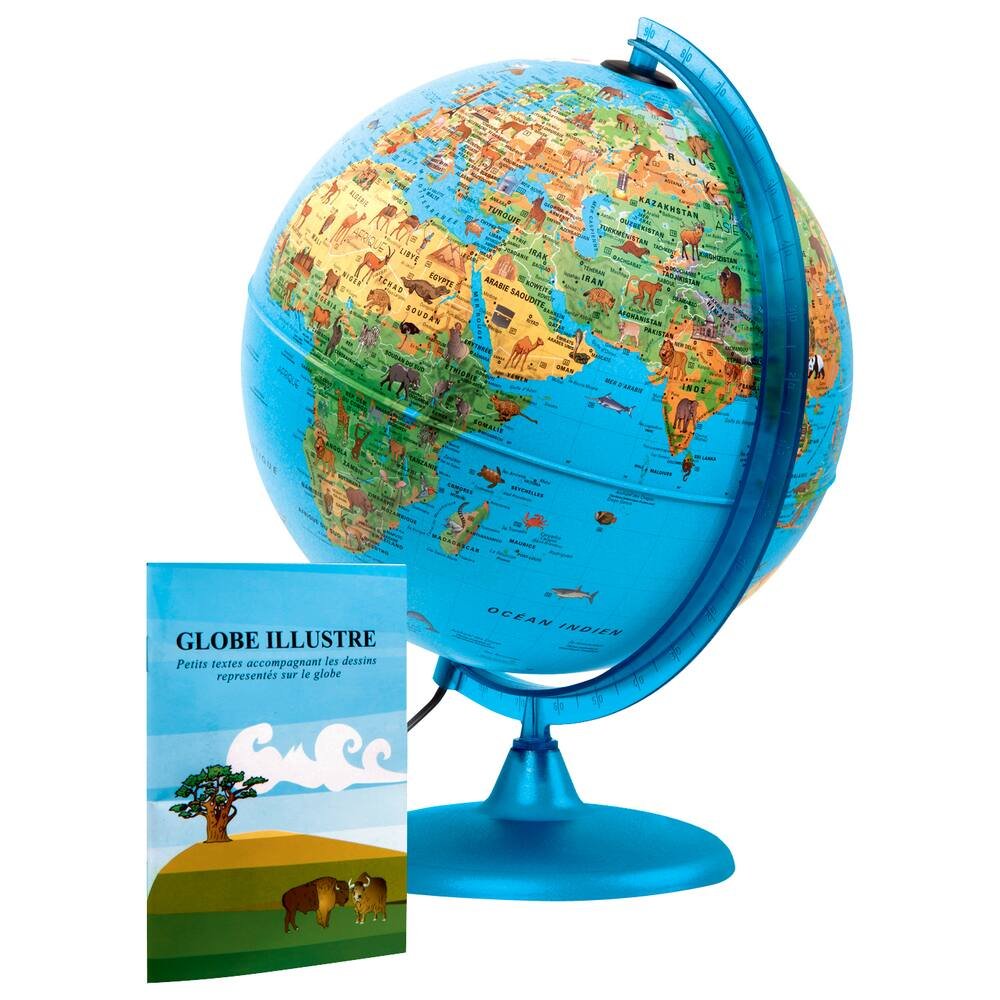 Globe lumineux 30 cm, jeux educatifs