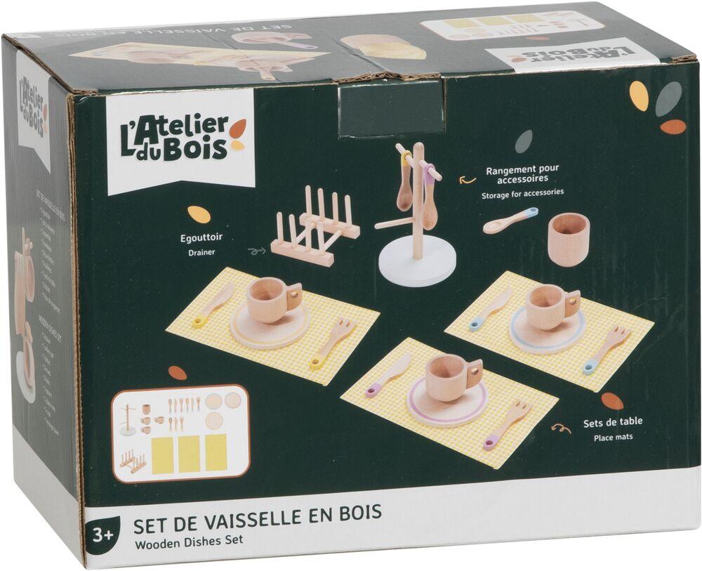 Dinette 15 pièces service à thé Sevi 1831 - Jouets en bois imitation