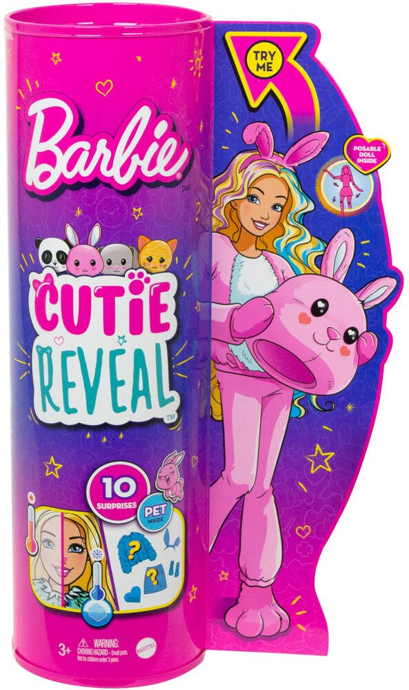 Poupée Barbie Cutie Reveal Chaton Mattel : King Jouet, Barbie et poupées  mannequin Mattel - Poupées Poupons