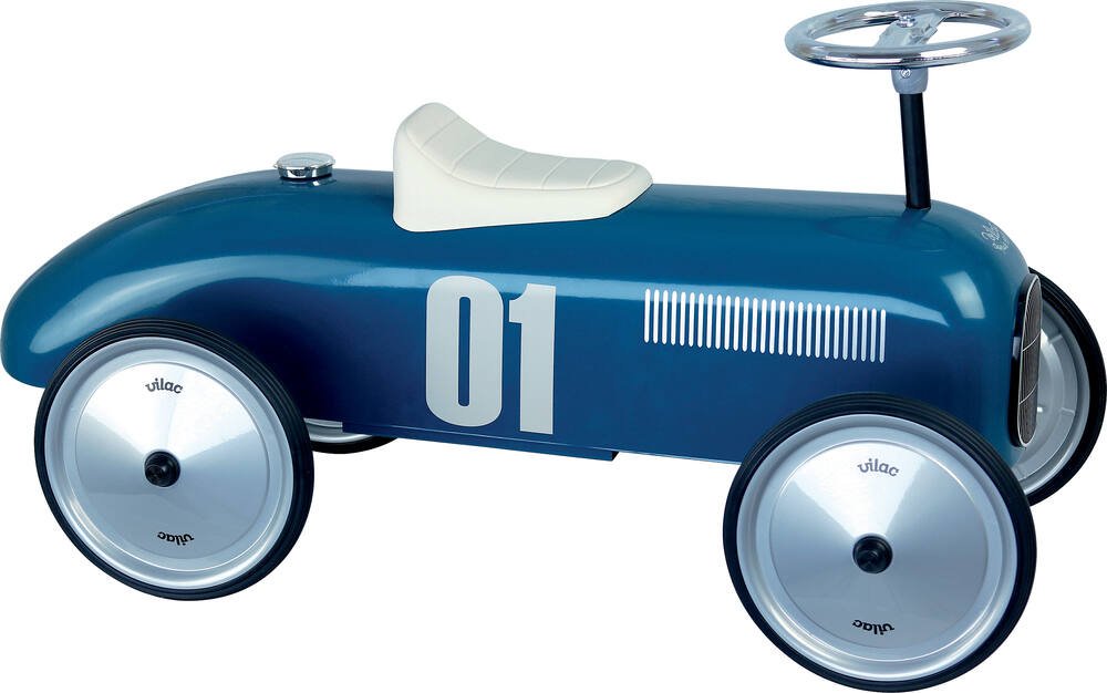 Porteur voiture vintage - Bleu pétrole - VILAC - Perlin Paon Paon