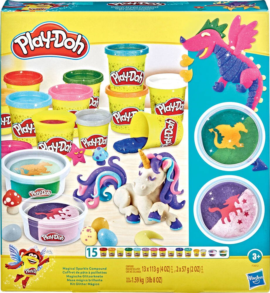 Play-doh - coffret pÂtes paillettes, activites creatives et manuelles