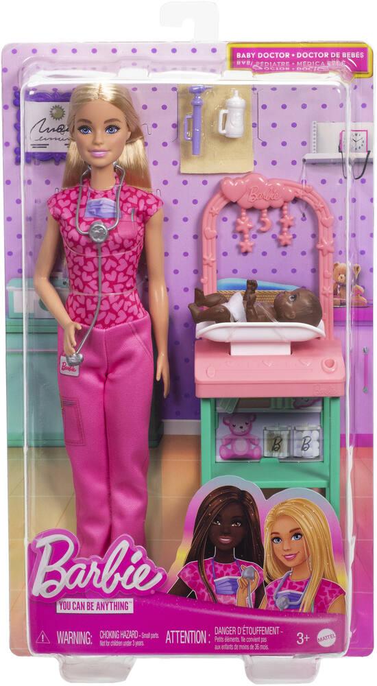 Barbie coffret poupee pediatre poupees jouéclub